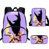 Hunters Demon Kpop Child School Backpack Set Breathable Fabric Primary Students