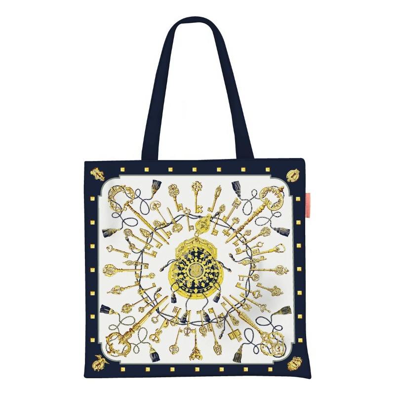 Printed Canvas Bag Women's Hand Bag Large Capacity Student Tutoring Shoulder Bag