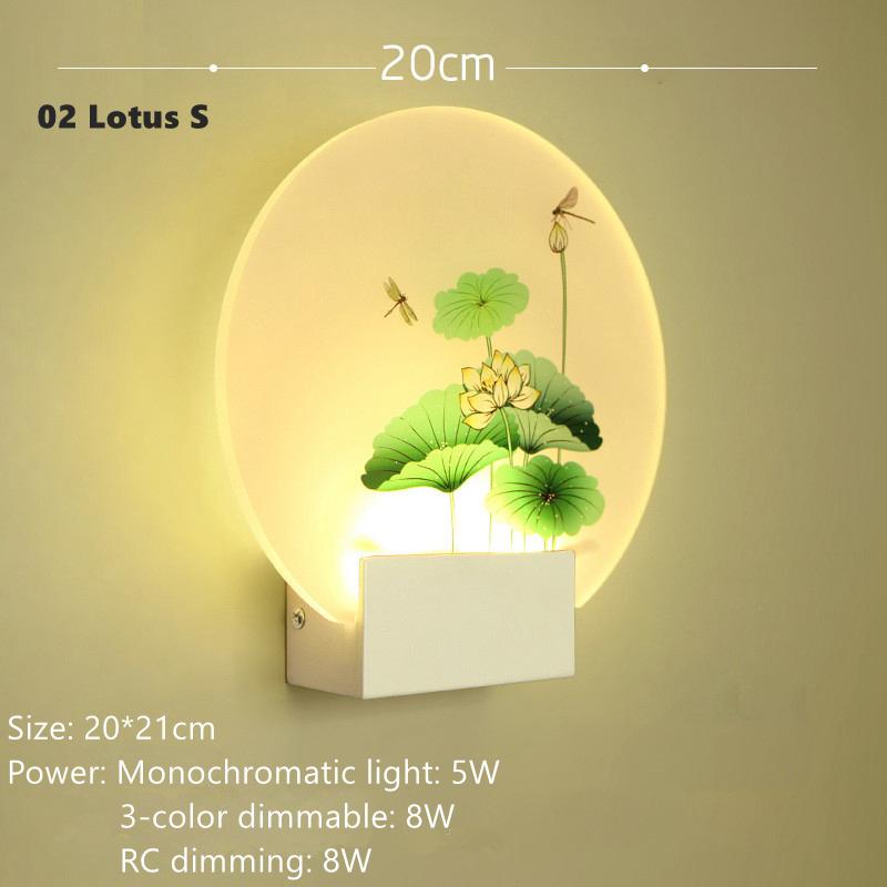 

Artpad акриловый прикроватный светодиодный настенный светильник для дома 8 Вт RC диммируемый романтический бра настенный светильник для спальни прохода крыльца Cold White 5W