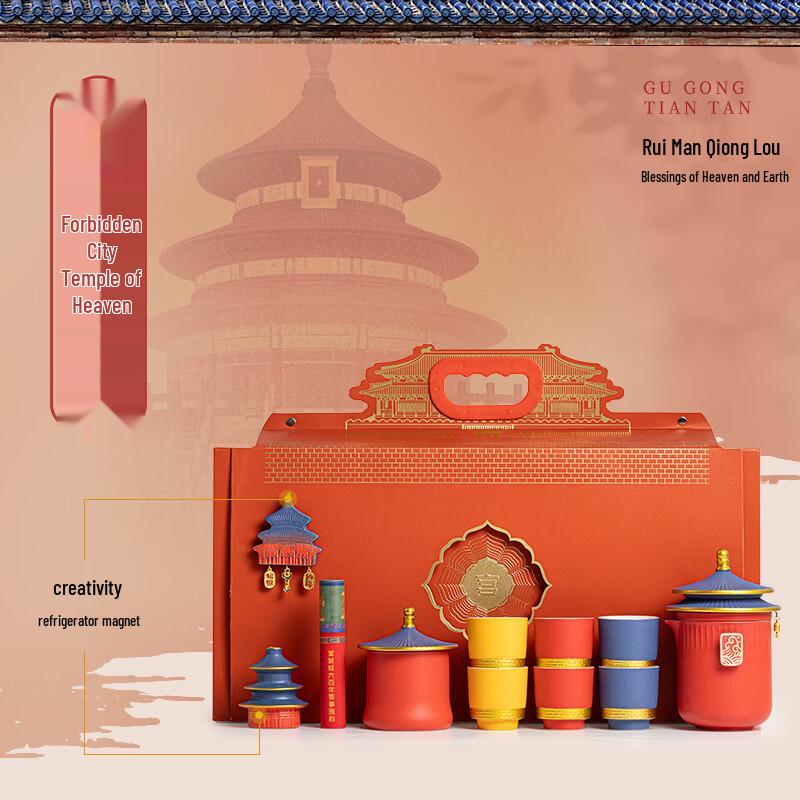 Forbidden City Cultural Ceramic Tea Set