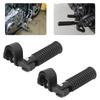Motorcycle Footpeg Clamps Footrest Mounts for 1-Inch Engine Crash Bar Guards for Honda (Black)