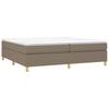 Vidaxl Bed Frame Without Mattress, Taupe, 200X200 Cm, Upholstered