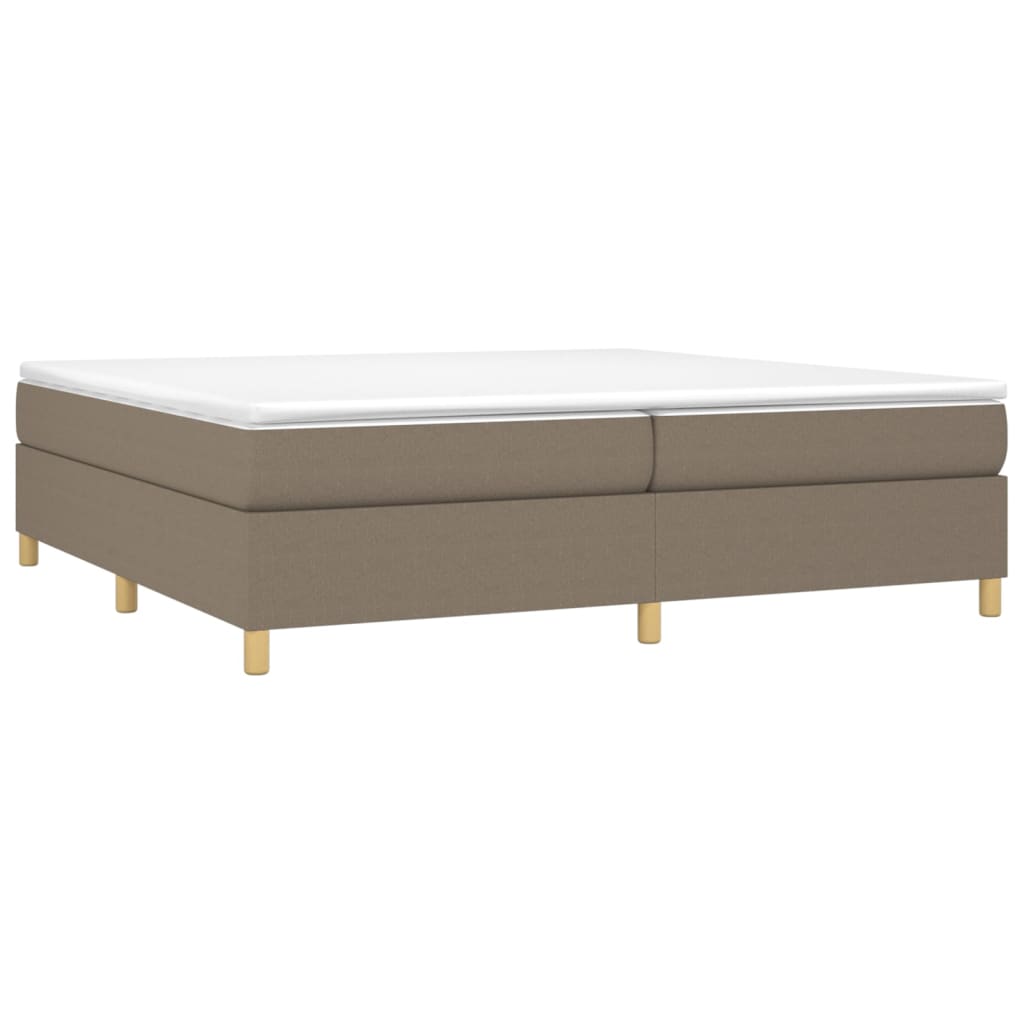 Vidaxl Bed Frame Without Mattress, Taupe, 200X200 Cm, Upholstered