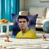 Ricardo Kaka Pillow Case Square Double-Sided Sofa Cushion Cover Bedroom Bedside Pillow