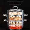 304 Stainless Steel Double Layer Steamer Pot