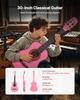 VEVOR Classical Guitar, 780 Mm, Wood Classical Guitar Starter Kit for Beginners, with Nylon Strings, Gig Bag, Strap, Tuner, Extra Strings, Picks