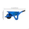 Miniature Wheelbarrow 1:64 Scale Model with Single Wheel Resin Ornament for Hobbyists,
