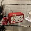 New trendy girl handbag fashion commuter cherry tote bag simple printing shoulder camera bag