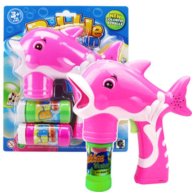 Dětské hračky Dolphin Light Music Soap Bubble Machine