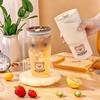 WORTHBU Cute Leak-proof Water Cup With Lid Travel Sport Portable Milk Coffee Cup Large Capacity Heat-Resistant Water Bottle