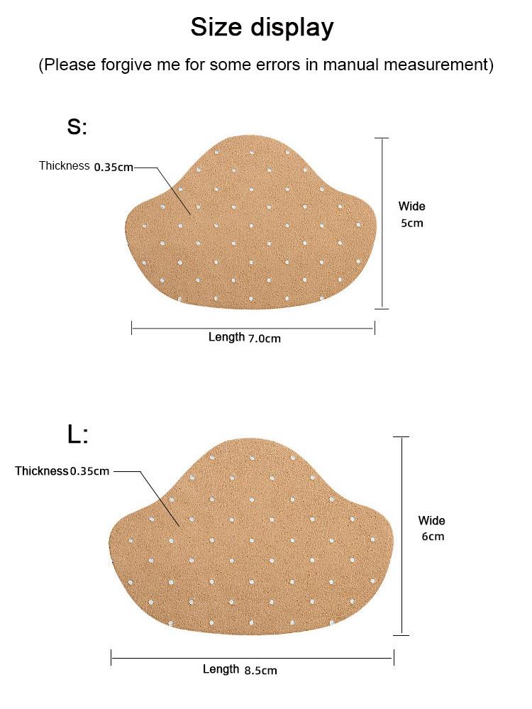 Sneakers Heel Protector Sticker Latex Soft Sports Shoes Patches Breathable Shoe Pads Patch Adhesive Patch Repair Shoes Heel 2PCS