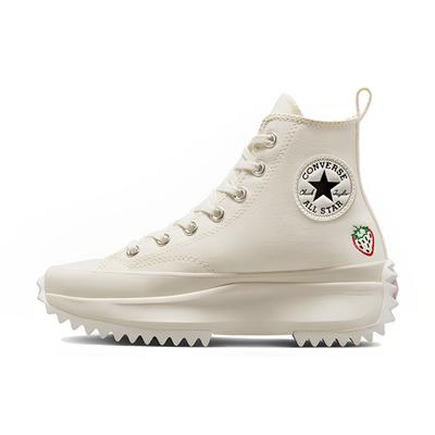 נעלי קנבס גבוהות Run Star Hike פלטפורמה, פשוטות ונוחות, לכל הגברים והנשים, בצבע לבן-קרם