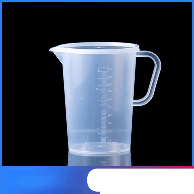 MDNG 2000ml Plastic Measuring Cups with Lids (Set of 3)