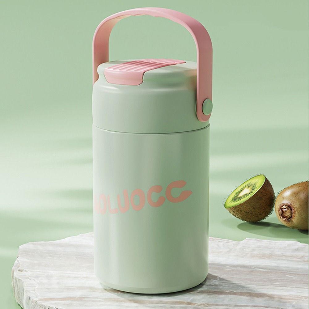 Detachable Straw Insulated Mugs Handheld Flower Tea Cup Practical Thermos  Girls