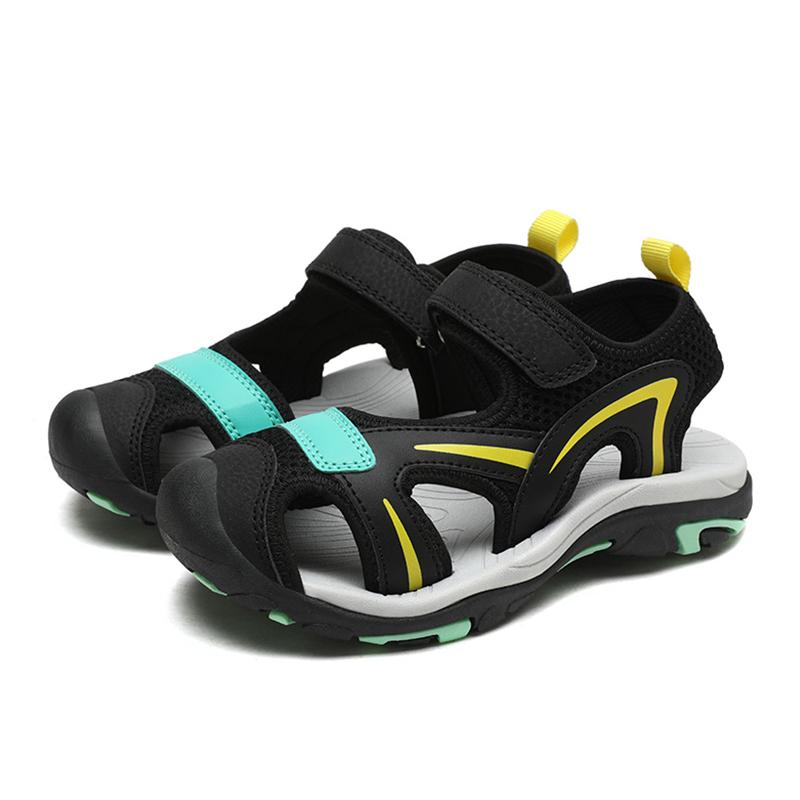 Summer Beach Water Children Sandals Outdoor Non-slip Soft Bottom Shading Leather Boys Comfortable Walking Sandials