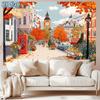 Two-dimensional Plane, 1 Piece Per Pack. Autumn London Street Scene Theme Banner Background