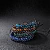 New Personality Trend Jewelry Bracelets Braided Bead Bracelets Bracelets Men's Dark Tiger's Eye Stone Bracelets