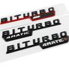 2Pcs 3D Biturbo 4matic Fender Badge Letter Emblem Sticker For Mercedes Benz C43 E43 GLC43 GLE43 Car Accessories AT1 b18