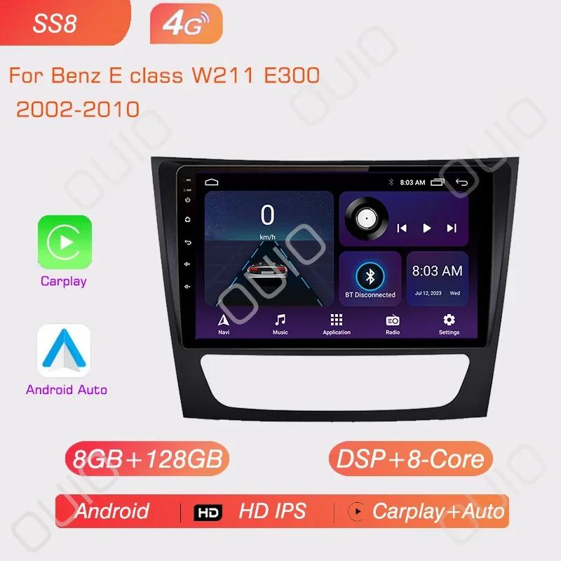 Android 13 Radio For Mercedes Benz E-class W211 E200 E220 E300 E350 E240 CLS 2002 - 2010 GPS Car Video Player Carplay Auto