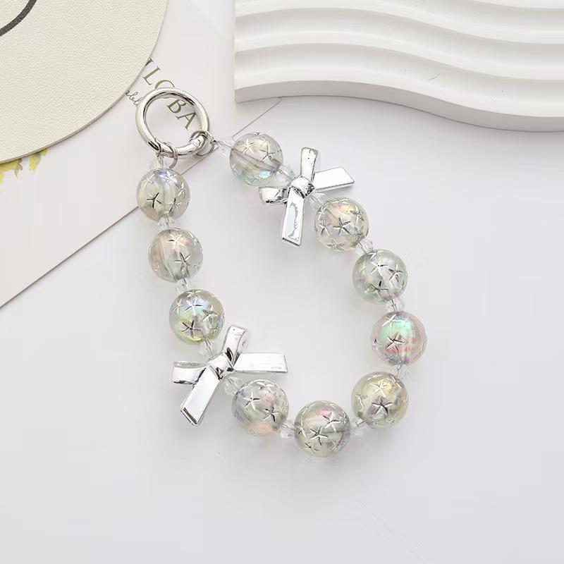 High-End Women's Beaded Bracelet and Wrist Chain Keychain Lanyard Pendant