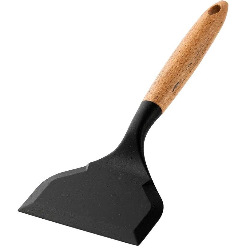 Spatola in silicone Utensili da cucina Carne di manzo Raschietto da cucina per pizza Strumenti di cottura per pizza pala Spatola antiaderente Utensili da cucina