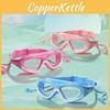 Fashionable High Definition Kid's Swim Goggles With Attached Ear Plugs Waterproof Anti-uv Anti-fog