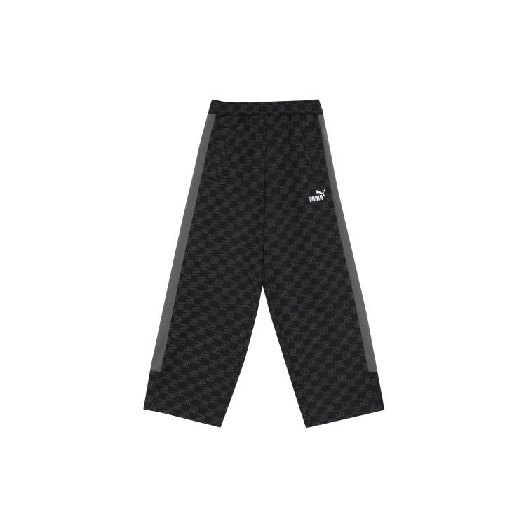 

Puma Letter All Over Print Design Mid Rise Loose Fit Casual Pants Men bottoms Black 680698-01 XL