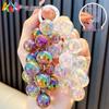 Small Fresh Crystal Grape Keychain Pendant - Transparent Acrylic Lanyard Gift