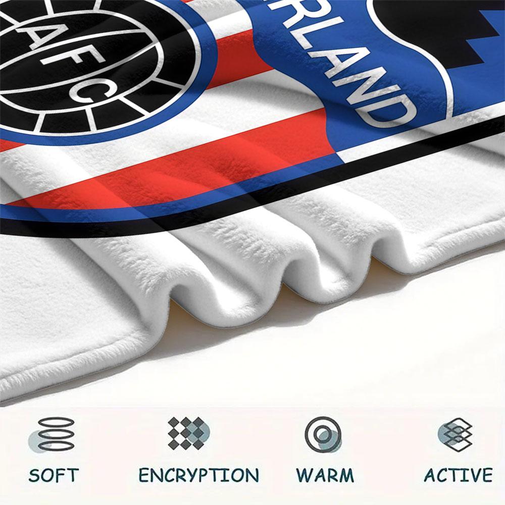 1PC Sunderland Association Football Club Patterned Flannel Blanket Suitable For All Seasons for Home Decor Warmth and Comfort Gifts Holiday Present