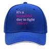 Its A Beautiful Day To Fight Cancer Pink Quote Sandwich Baseball Cap Sun Cap Outdoor Workouts Hat