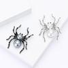 Exquisite Animal Brooch Including Rhinestones and Pearls Accent Lapel Pin for Unisex Wear Halloween Party Decoration