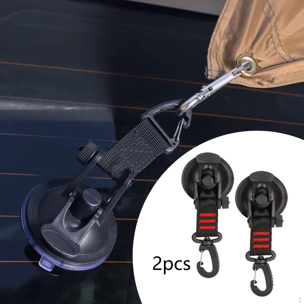 Pack of Rotating Suction Cups for Tent Anchoring