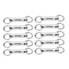 10PCS Column Fishing Ring Swivel 360 Degree Rotation Fishing Swivels  Saltwater Fishing