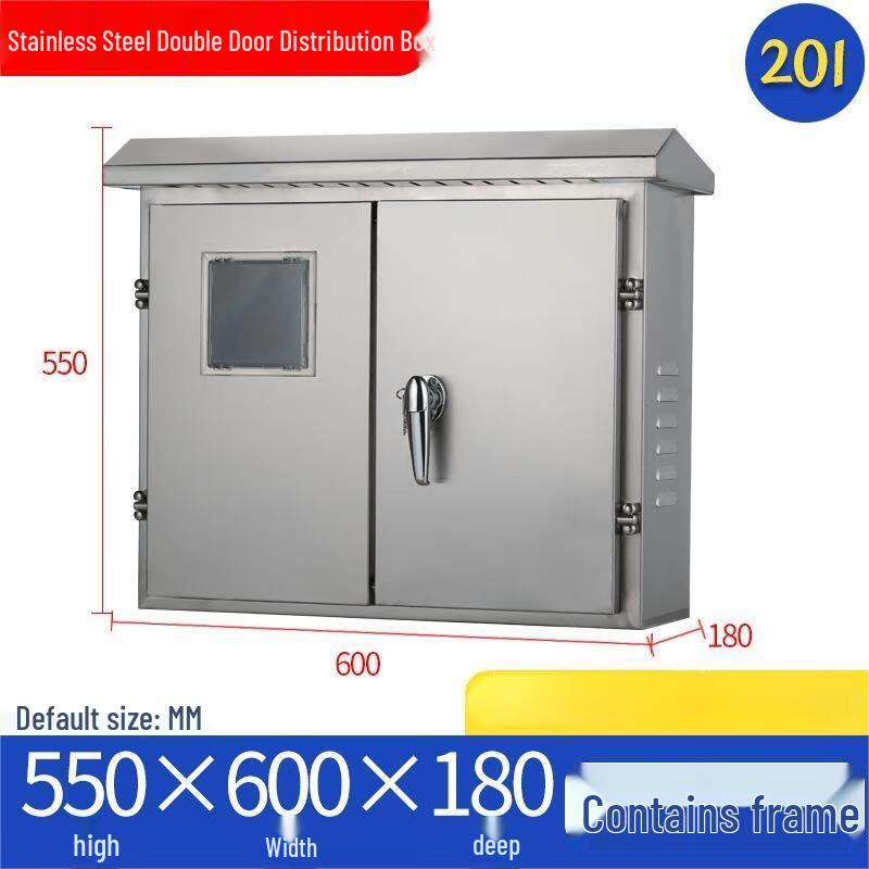 Outdoor Stainless Steel Double-Door Distribution Box