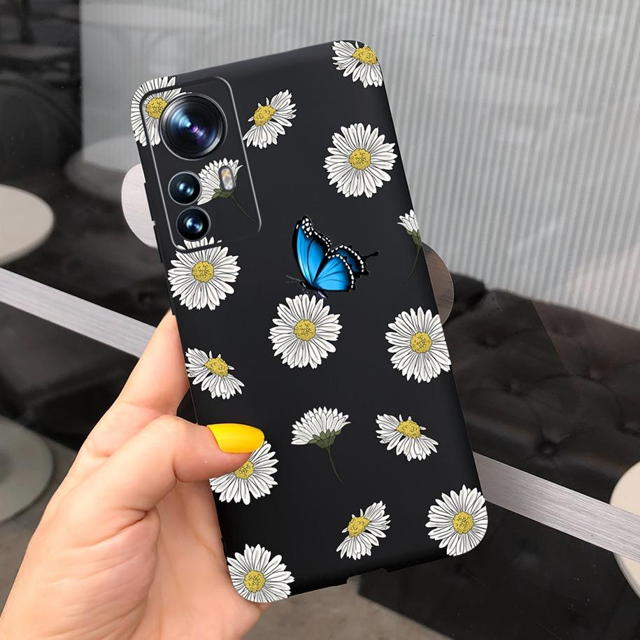 For Xiaomi 12 Pro 5G Case Cute Cartoon Painted Matte Cover For Xiaomi Mi 12 Pro 5G Global Funda on Xiomi 12 Pro Mi12 12X 5G Capa