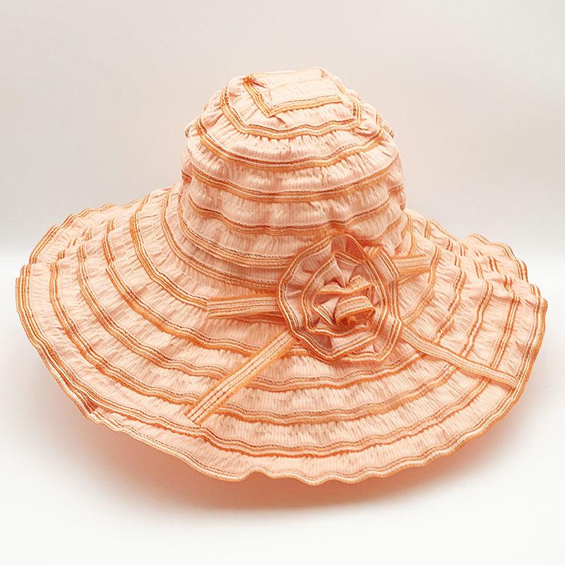 Summer Hat Women's New Style Sun Protection Sun Shading Beach Trip Foldable UV Resistant Women's Cool Hat Big Brim