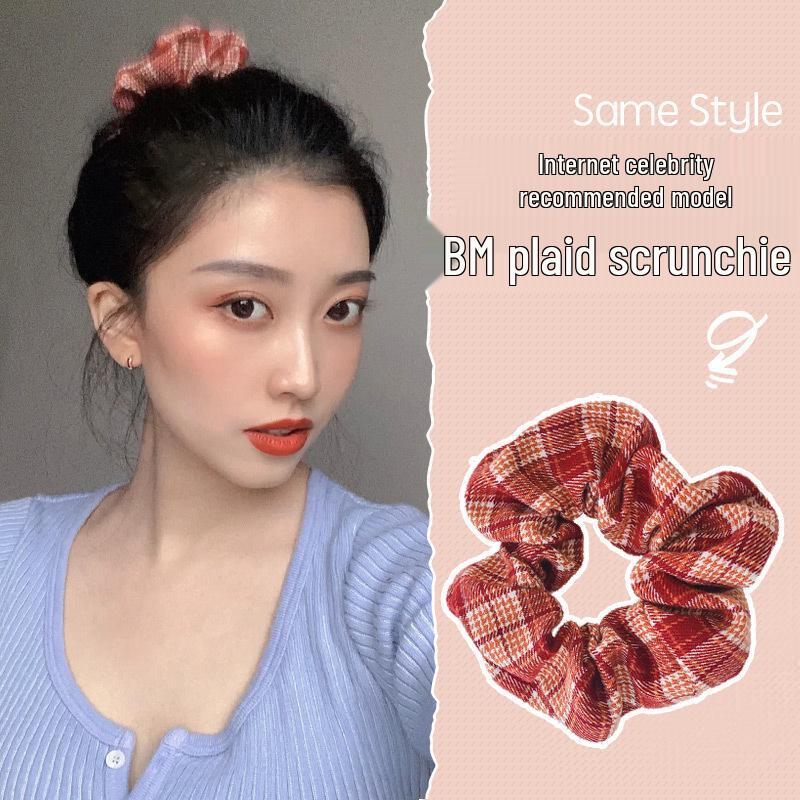 Korean JK College Style Hair Accessories Set: Cute Hair Ring, Headband, Rubber Band, and Large Intestine Hair Rope