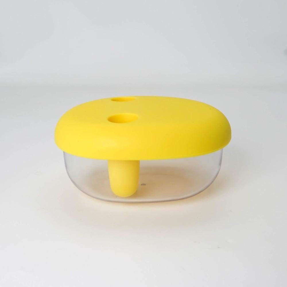 Easy-to-clean Silicone Lid Snack Storage Box Leak-Proof No-Mess Food Container Multifunctional Reusable Snack Organizer Office