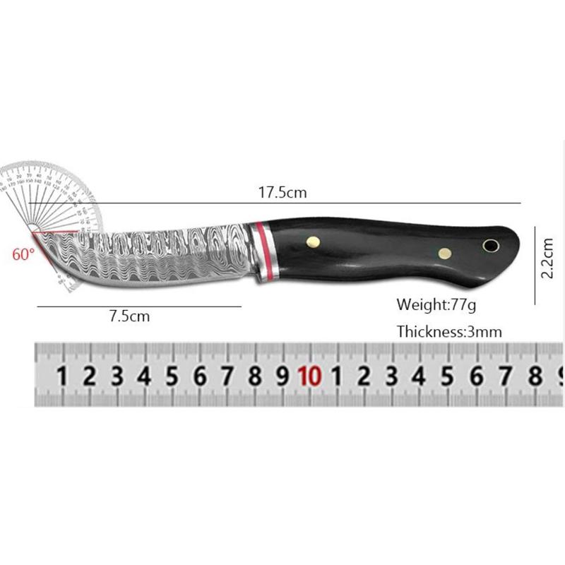 Hand-held Meat Knife Portable Fruit Knife Household Fruit and Vegetable Knife Barbecue Meat Knife Eating Cattle and Sheep Meat Knife