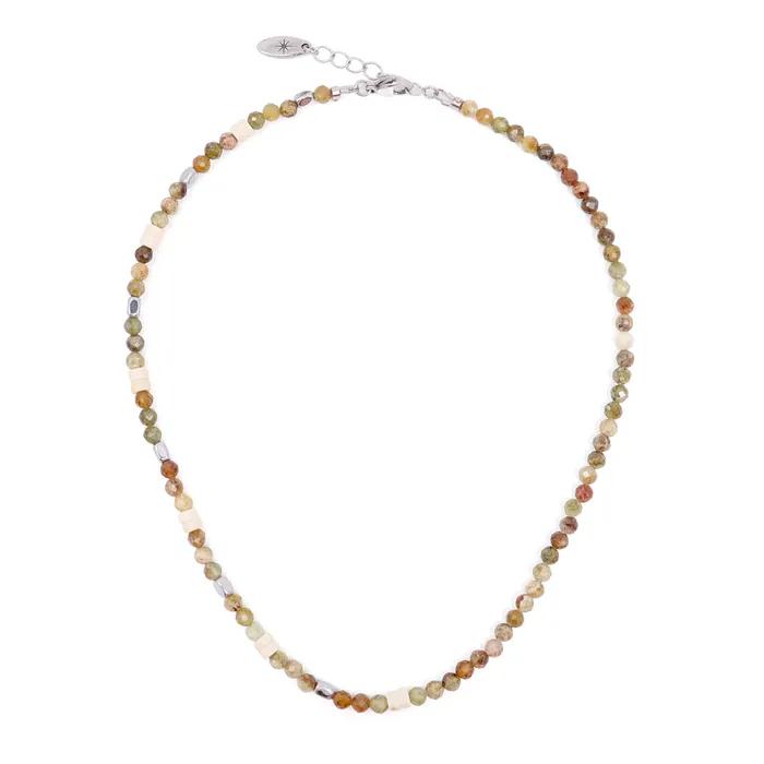 Earthstone Multi Ivory Point Necklace (PLT-NL-070_BE)
