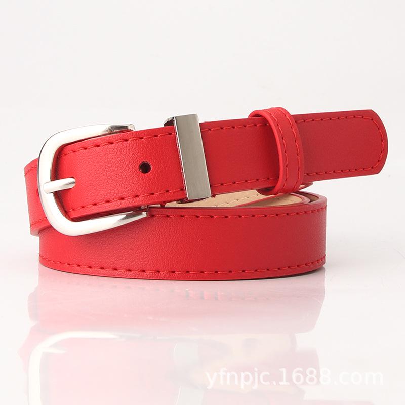 Women's Leather Belt Korean Style Fashion Waistband Simple Student Jeans Decor Belt for Ladies
