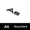 2026 Car Rear Trunk Emblem Sticker For Audi A3 A4 A5 A6 A7 A8 Q3 Q5 Q7 Original Size Quarrto Sline Emblem ABS Black Refit Accessories