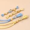 Fringed Sewing Closure Buttons Bead Frog Fastener Buckles for Tang Suit Dance Dress Chinese Cheongsam Garment Decoration