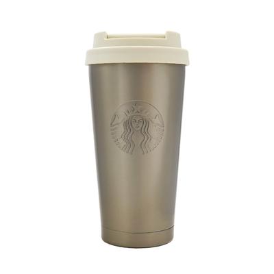 Starbucks Edelstahl TOGO Logo Becher, Metallic, 473ml, Starbucks Wasserflasche, Starbucks Geschenk