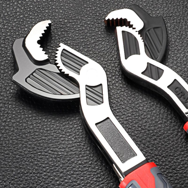 Universal Plumber Wrench Power Grip,Self Locking Wrenchs,Suitable for Various Repair Jobs Tools 6/8/10/12 Inch