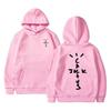 Cactus Jack Swag Alphabet Print Hooded Sweater Women's Hooded Sweatshirt Casual Pullover