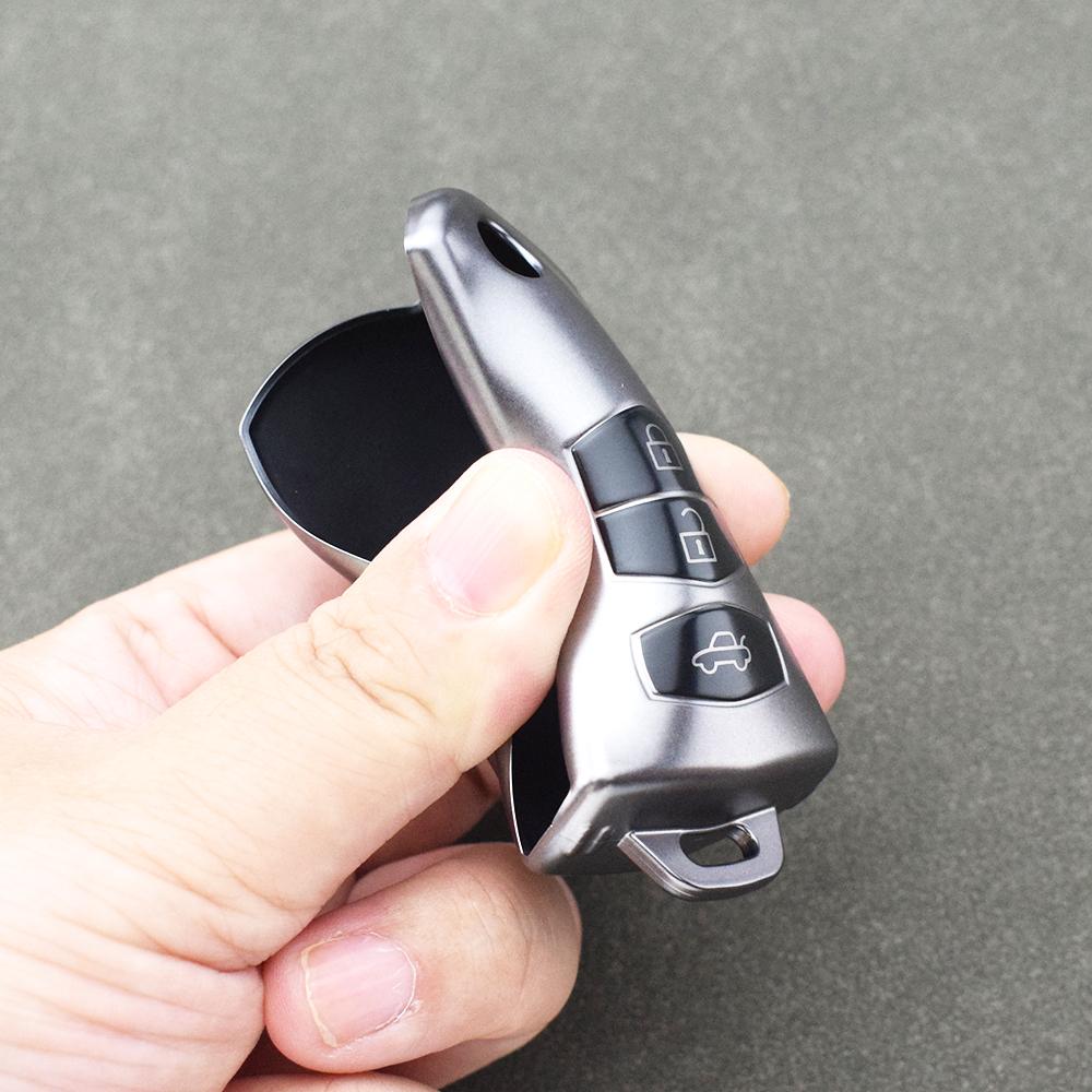 Gun Grey Shell Fob Bag Keyless Protector 2 3 Buttons for Mazda 3 5 6 Series M6 RX8 MX5 TPU Car Flip Key Case Cover Accessories