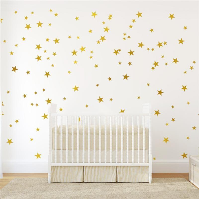 39PCS Five-Pointed Star Cartoon Children's Room Full of Stars Wall Stickers Removable Wall Sticker
