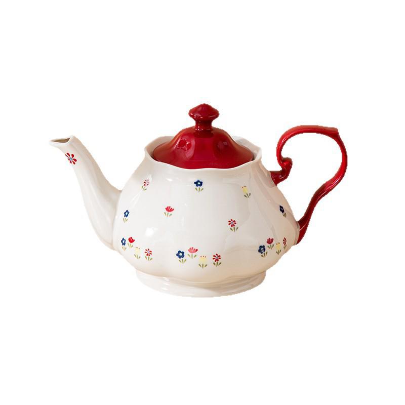 Shunxiang Vintage Teaware Set: Retro Cups & Saucers, Teapot, Perfect for Afternoon Tea & Coffee, In a Gift Box