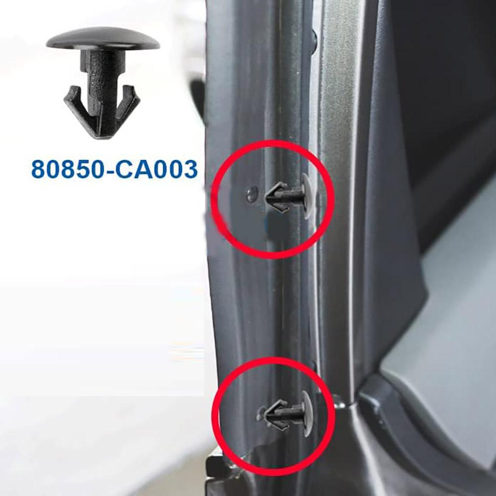 10x Rear Door Weatherstrip Retainer Clips For Mazda Nissan Infiniti  80850-CA003